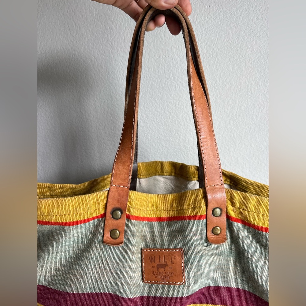 Will Leather Goods Reversible TEXTILE TOTE